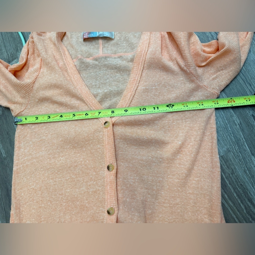 FP BEACH Ribbed Up Maxi Cardigan Small - Picture 5 of 8